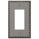 AMERELLE Amerelle Egg Dart Single Rocker Cast Metal Wallplate in Antique Nickel