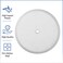 AMERICAN BUILT American Built Pro Cleanout Cover Plate Flat Design 12 Rise Includes One 14 Screw Size 525 Inch Round White Color Built With High Impact Recycled Plastic Ideal For Hiding Open Drains