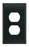Amerock Wall Plate Black Bronze Duplex Outlet Cover Candler 1 Pack Electrical Outlet Cover