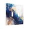 Wpshijia Art Marble Abstract 2 Gang Double Toggle Wall Plate Cover Decirative Electrical Faceplate Blue And Gold Fluid Light Switch Plate for Bathroom Kitchen Home