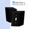 Bates Choice Bates Light Switch Cover Pack of 10 1Gang Black Single Light Switch