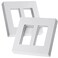 Bates Choice Bates Screwless Decorator Wall Plates Two Gang Switch Plate Covers 4 Pack Screwless Wall Plates 2 Gang White Switch Plate Covers Switch Cover Plate Wall Switch Cover Electrical Outlet Cov