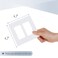 Bates Choice Bates Screwless Decorator Wall Plates Two Gang Switch Plate Covers 4 Pack Screwless Wall Plates 2 Gang White Switch Plate Covers Switch Cover Plate Wall Switch Cover Electrical Outlet Cov