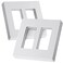Bates Choice Bates Screwless Decorator Wall Plates Two Gang Switch Plate Covers 4 Pack Screwless Wall Plates 2 Gang White Switch Plate Covers Switch Cover Plate Wall Switch Cover Electrical Outlet Cov