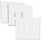 Bates Choice Bates Triple Light Switch Wall Plate 3 Pack White Triple Light Switch Cover 3 Gang