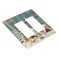 Yamxbfa Beach Starfish Shell Sea Snail Blue Wood 2 Gang Rocker Decora Light Switch Cover Decorative Outlet Covers Wall Plate Electrical Faceplate Switchcovers GFCI for Bathroom Bedroom Living Room Dec