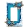 BestGiftEver Nautical Single Rocker Switch 1 Gang Decorative Light Switch Plate Cover with Sea Turtle and Ocean Waves Design Coastal Home Dcor for Unique Lighting Accents