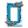 BestGiftEver Nautical Single Rocker Switch 1 Gang Decorative Light Switch Plate Cover with Sea Turtle and Ocean Waves Design Coastal Home Dcor for Unique Lighting Accents
