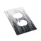 Yamxbfa Black and White Misty Forest Pine Tree Foggy Mountain Woodland Nature 1 Gang Duplex Outlet Covers Decorative Light Switch Cover Single Receptacle Wall Plate Electrical Device Switchplate Facep