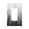 Yamxbfa Black and White Misty Forest Pine Tree Foggy Mountain Woodland Nature Single Rocker Light Switch Cover 1 Gang Outlet Cover Decorative Gfci Electrical Wall Plate Dimmer Switchplate for Bathroom
