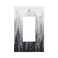 Yamxbfa Black and White Misty Forest Pine Tree Foggy Mountain Woodland Nature Single Rocker Light Switch Cover 1 Gang Outlet Cover Decorative Gfci Electrical Wall Plate Dimmer Switchplate for Bathroom