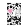 Gianlaima Black And White Pink Cow Print Love Heart Cute Pink Decor Print Light Switch Plate Cover Plastic Wall Plates Single Gang Toggle Switch