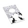 Yamxbfa Black Cat Silhouette and Gray Geometry Mosaic 1 Gang Outlet Plate Covers Decorative Single Duplex Wall Plate Electric Socket Face Plate Light Switches Cover Bedroom Kitchen Living Room Decor