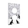 Yamxbfa Black Cat Silhouette and Gray Geometry Mosaic 1 Gang Outlet Plate Covers Decorative Single Duplex Wall Plate Electric Socket Face Plate Light Switches Cover Bedroom Kitchen Living Room Decor