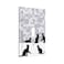 Yamxbfa Black Cat Silhouette and Gray Geometry Mosaic Single Toggle Outlet Light Switch Wall Plate Cover 1 Gang Electrical Device Faceplate for Bedroom Kitchen Living Room Decor