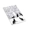 Yamxbfa Black Cat Silhouette and Gray Geometry Mosaic Single Toggle Outlet Light Switch Wall Plate Cover 1 Gang Electrical Device Faceplate for Bedroom Kitchen Living Room Decor