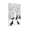 Yamxbfa Black Cat Silhouette and Gray Geometry Mosaic Single Toggle Outlet Light Switch Wall Plate Cover 1 Gang Electrical Device Faceplate for Bedroom Kitchen Living Room Decor