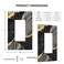 TOLONDINA Black Gold Marble Single Gang Rocker Light Switch Plate Cover Decor Wall Plate Cover For Home Bedroom Kitchen Decorative 44 27 Inches Standard Size