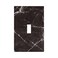 GSRLOD Black Grey White Marble Texture Single Toggle Light Switch Covers Decorative 1 Gang Wall Plate Electrical Device Switchplate Faceplate Farmhouse Decor