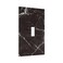 GSRLOD Black Grey White Marble Texture Single Toggle Light Switch Covers Decorative 1 Gang Wall Plate Electrical Device Switchplate Faceplate Farmhouse Decor