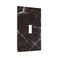 GSRLOD Black Grey White Marble Texture Single Toggle Light Switch Covers Decorative 1 Gang Wall Plate Electrical Device Switchplate Faceplate Farmhouse Decor
