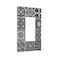 Wpshijia Black Tiles Modern Retro Textures Morocco 1Gang Single Device Decorator Wall Plate Decora Outlet Light Switch Cover GFCI Receptacle Faceplate Electrical for Bathroom Home Living Room