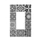 Wpshijia Black Tiles Modern Retro Textures Morocco 1Gang Single Device Decorator Wall Plate Decora Outlet Light Switch Cover GFCI Receptacle Faceplate Electrical for Bathroom Home Living Room