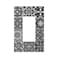Wpshijia Black Tiles Modern Retro Textures Morocco 1Gang Single Device Decorator Wall Plate Decora Outlet Light Switch Cover GFCI Receptacle Faceplate Electrical for Bathroom Home Living Room