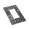 Wpshijia Black Tiles Modern Retro Textures Morocco 1Gang Single Device Decorator Wall Plate Decora Outlet Light Switch Cover GFCI Receptacle Faceplate Electrical for Bathroom Home Living Room