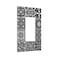 Wpshijia Black Tiles Modern Retro Textures Morocco 1Gang Single Device Decorator Wall Plate Decora Outlet Light Switch Cover GFCI Receptacle Faceplate Electrical for Bathroom Home Living Room