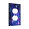 Wpshijia Blacklight Fantasy Forest Moon Butterfly Mushroom 1 Gang Outlet Plate Covers Decorative Single Duplex Light Switch Cover Electrical Wall Plate Receptacle Switchplate Decorate Plug Cover for K