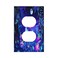Wpshijia Blacklight Fantasy Forest Moon Butterfly Mushroom 1 Gang Outlet Plate Covers Decorative Single Duplex Light Switch Cover Electrical Wall Plate Receptacle Switchplate Decorate Plug Cover for K