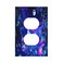 Wpshijia Blacklight Fantasy Forest Moon Butterfly Mushroom 1 Gang Outlet Plate Covers Decorative Single Duplex Light Switch Cover Electrical Wall Plate Receptacle Switchplate Decorate Plug Cover for K
