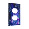 Wpshijia Blacklight Fantasy Forest Moon Butterfly Mushroom 1 Gang Outlet Plate Covers Decorative Single Duplex Light Switch Cover Electrical Wall Plate Receptacle Switchplate Decorate Plug Cover for K