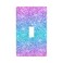 LRERNAJF Bling Pink Blue 1 Gang Single Toggle Outlet Light Switch Cover Decorative Single Toggle Wall Plate Cover For Home Living Bedroom Kitchen Decorative