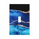 DJTRRF Blue Gold Marble Single Toggle Light Switch Cover 1 Gang Decorative Wall Plate Electrical Switchplate Faceplate for Bedroom Living Room Bathroom Home Decora