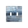 ReHeBaZi Blue Grey 2 Gang Wall Switch Plate Decortive Light Switch Cover Wall Plate Cover for Bedroom Kitchen Home Decor