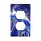 Braytow Blue Marble Gold Texture Decorative Outlet Cover Single Duplex Light Switch Plate Cover Electricity Receptacles Plates For Home Kitchen Living Bedroom 45 276