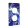 Braytow Blue Marble Gold Texture Decorative Outlet Cover Single Duplex Light Switch Plate Cover Electricity Receptacles Plates For Home Kitchen Living Bedroom 45 276