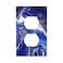 Braytow Blue Marble Gold Texture Decorative Outlet Cover Single Duplex Light Switch Plate Cover Electricity Receptacles Plates For Home Kitchen Living Bedroom 45 276