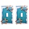 Wowser Blue Sea Turtle Single Toggle Light Switch Cover Nautical Coastal Wall Plate Ocean Beach House Bathroom Dcor Decorative Toggle Switch Plate Set of 2 5 Inch