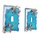 Wowser Blue Sea Turtle Single Toggle Light Switch Cover Nautical Coastal Wall Plate Ocean Beach House Bathroom Dcor Decorative Toggle Switch Plate Set of 2 5 Inch