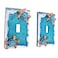 Wowser Blue Sea Turtle Single Toggle Light Switch Cover Nautical Coastal Wall Plate Ocean Beach House Bathroom Dcor Decorative Toggle Switch Plate Set of 2 5 Inch