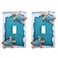 Wowser Blue Sea Turtle Single Toggle Light Switch Cover Nautical Coastal Wall Plate Ocean Beach House Bathroom Dcor Decorative Toggle Switch Plate Set of 2 5 Inch