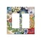 Braytow Boho Floral Botanical Mandala Decorative Outlet Cover Double Rocker Light Switch Plate Cover Electricity Receptacles Plates For Home Kitchen Living Bedroom 46 45
