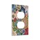 Thsanju Boho Floral Bright 1 Gang Duplex Light Switch Cover Outlet Wall Plate Electrical Faceplate Decorative Standard Size for Bathrooms Bedroom Kitchen Home