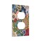 Thsanju Boho Floral Bright 1 Gang Duplex Light Switch Cover Outlet Wall Plate Electrical Faceplate Decorative Standard Size for Bathrooms Bedroom Kitchen Home