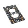 Xuejiaku Boho Leaf Floral Navy Blue Background Single Duplex Wall Plate Covers Light Switch Cover 1 Gang Outlet Plate Decorative Switchplate Covers Electrical Faceplate for Farmhouse Bedroom Bedroom D