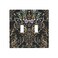 Xuejiaku Botanical Morris Floral Midnight Black 2 Gang Rocker Decora Light Switch Covers Decorative Unique Dual Outlet Covers Wall Plate Electrical Faceplate Switchplate GFCI for Kitchen Bedroom Bathr