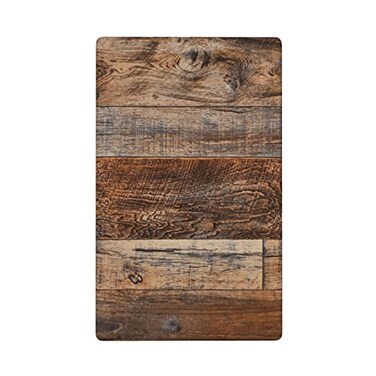 YWTZWT Brown Rustic Print Wood Blank Wall Plate 1 Gang No Device Wallplate Farmhouse Single Switch Plate Outlet Cover Standard Size 450 x 276 Inch